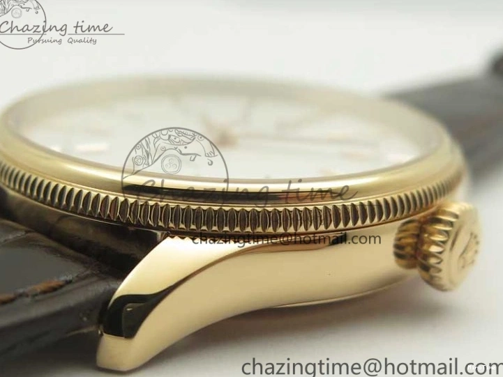 MiroTime 0123 Cellini Time 50509 RG MKF Best Edition White Dial Sticks Marker on Brown Leather Strap A3132 V SoftTouch 3405